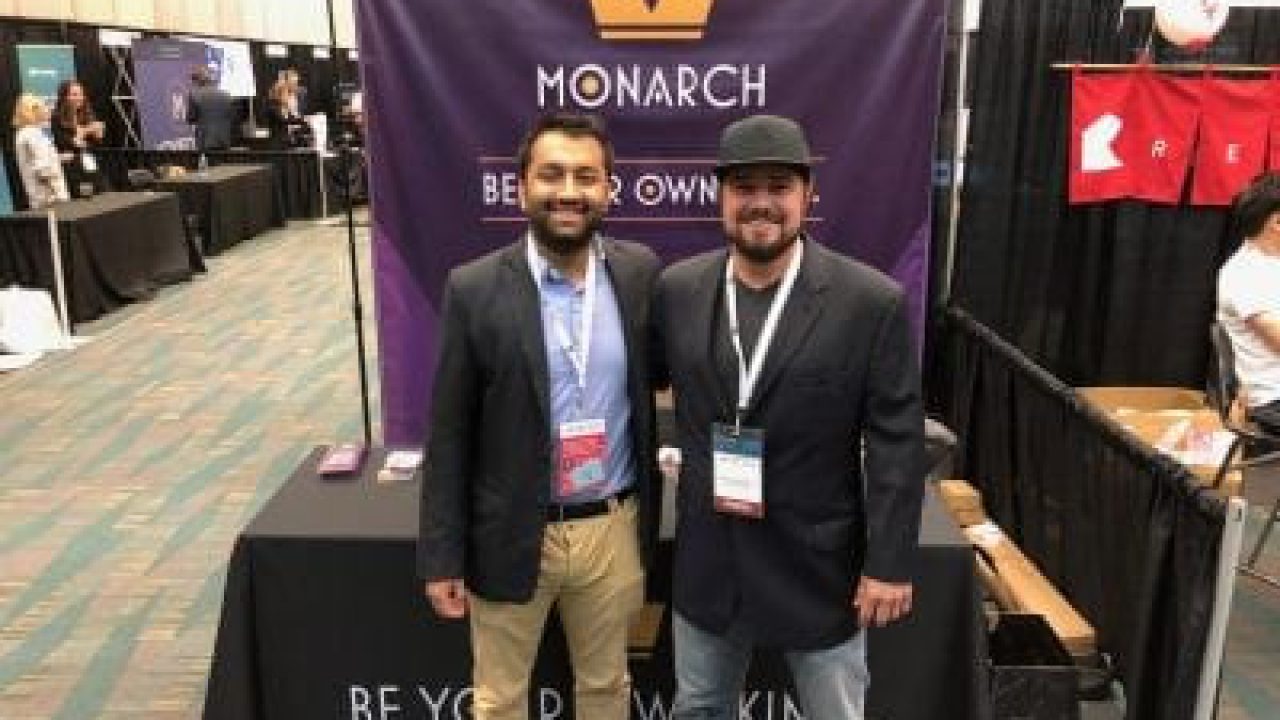 Monarch Token President and CEO, Robert Beadles and Sneh Bhatt. Taken at  Crypto Invest Summit presenting Monarch Token to a full house. | Monarch  Wallet